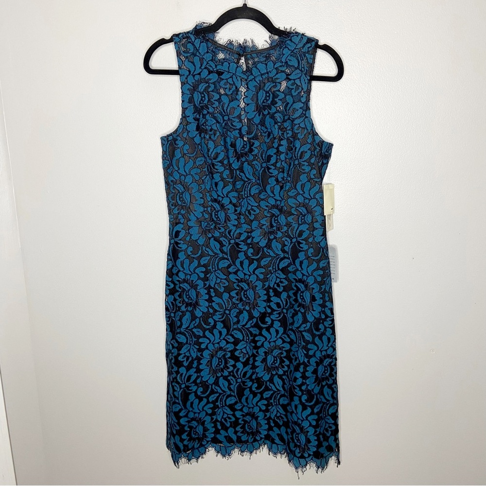 NEW Eliza J High Neck Lace Sheath Dress Size 8